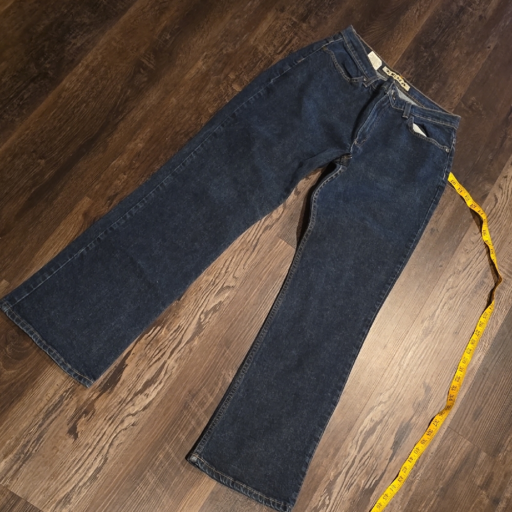 Zena Midnight Blue Straight Leg Jeans, sz 12 boot cut